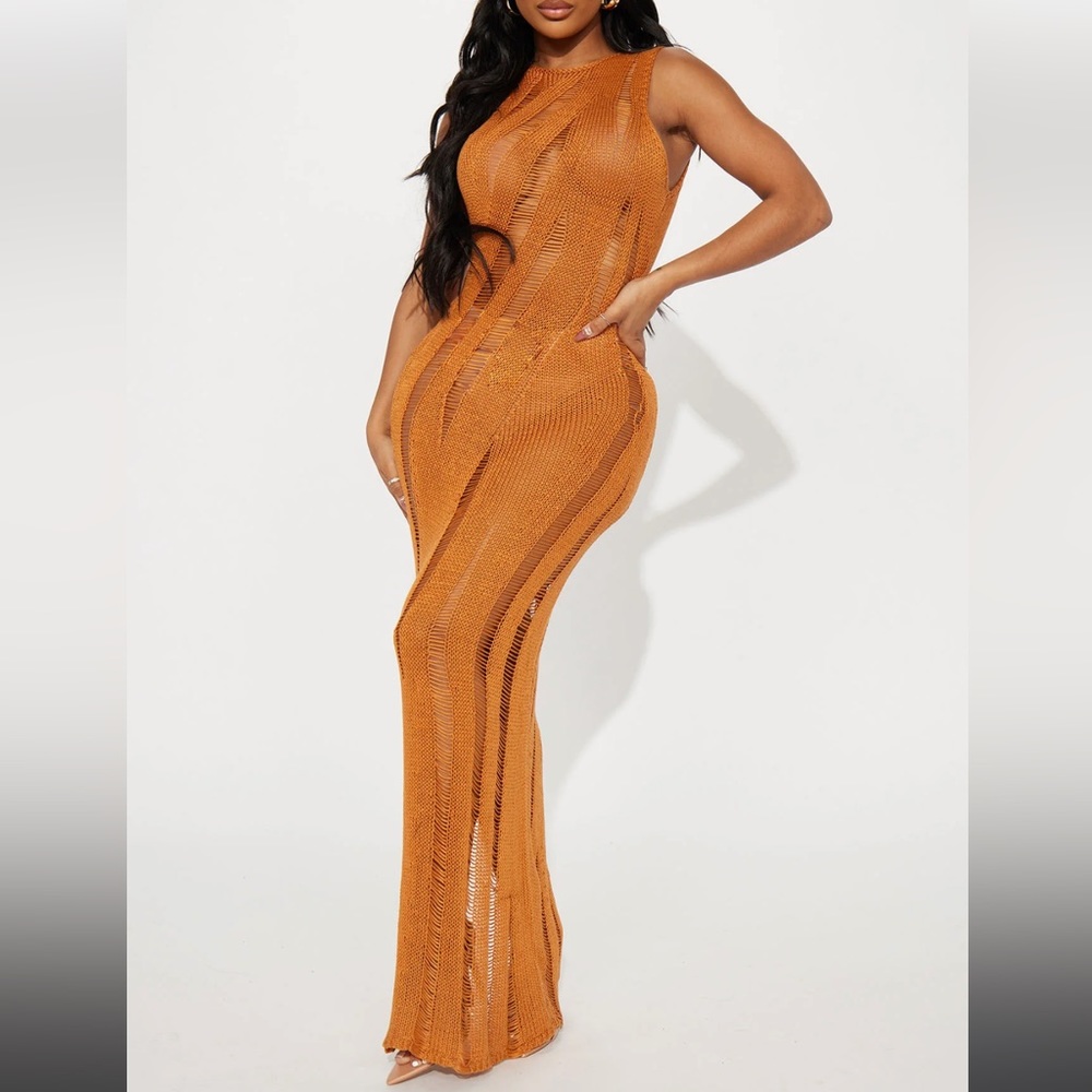 NWT FASHION NOVA 1X crotchet dress